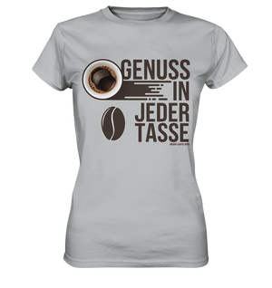 Genuss in jeder Tasse – Minimalistisches Kaffeeglück - Ladies Premium Shirt Bright Lights Arts
