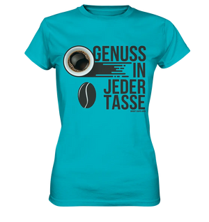 Genuss in jeder Tasse – Minimalistisches Kaffeeglück - Ladies Premium Shirt Bright Lights Arts