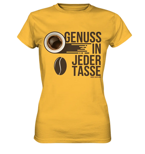 Genuss in jeder Tasse – Minimalistisches Kaffeeglück - Ladies Premium Shirt Bright Lights Arts