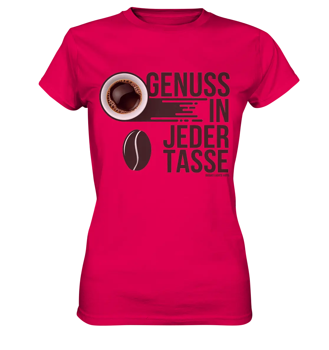 Genuss in jeder Tasse – Minimalistisches Kaffeeglück - Ladies Premium Shirt Bright Lights Arts