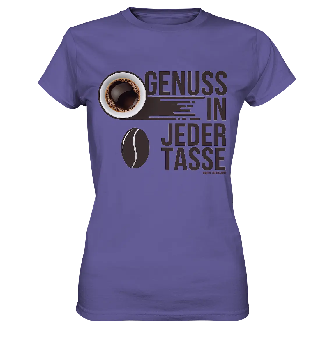 Genuss in jeder Tasse – Minimalistisches Kaffeeglück - Ladies Premium Shirt Bright Lights Arts