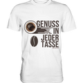 Genuss in jeder Tasse – Minimalistisches Kaffeeglück - Premium Shirt Bright Lights Arts