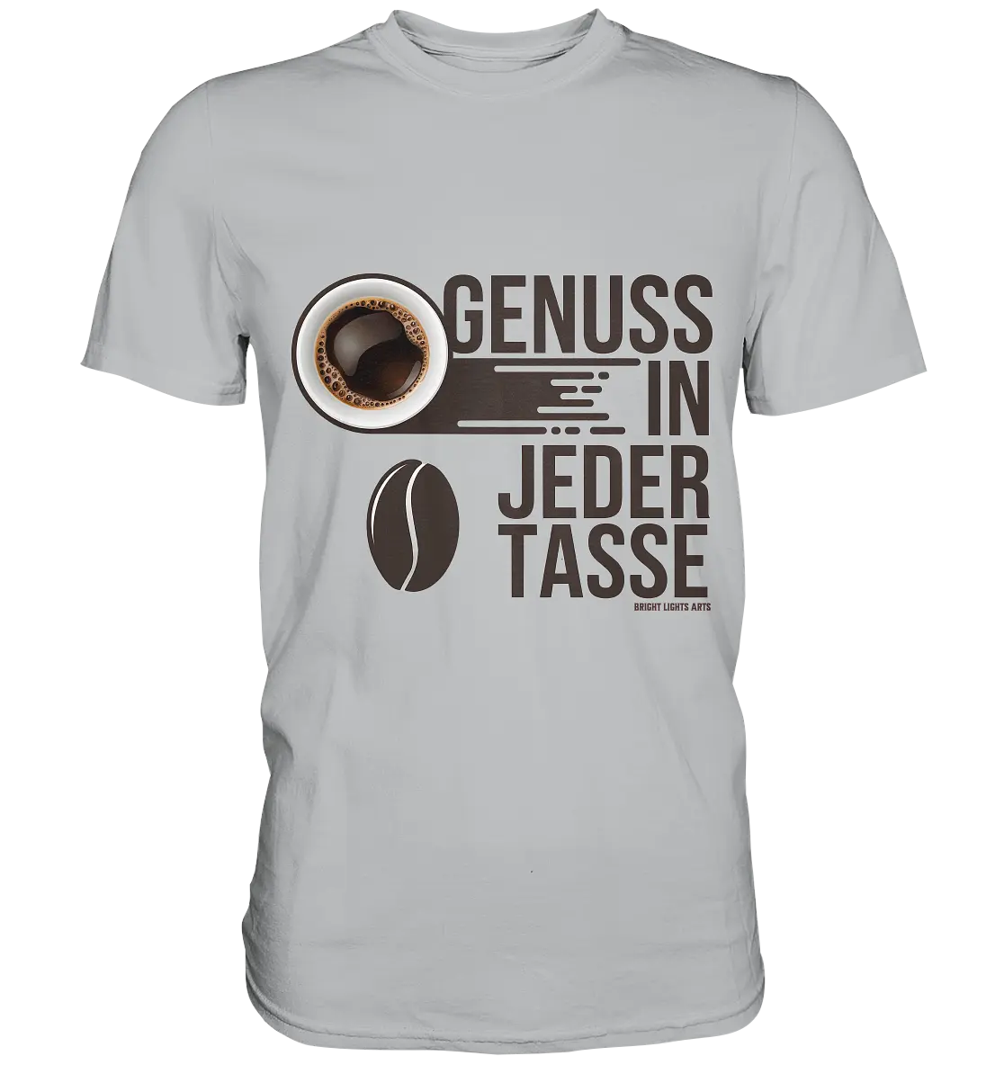 Genuss in jeder Tasse – Minimalistisches Kaffeeglück - Premium Shirt Bright Lights Arts