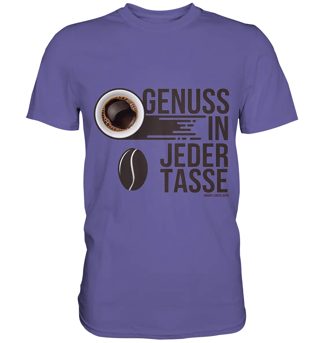 Genuss in jeder Tasse – Minimalistisches Kaffeeglück - Premium Shirt Bright Lights Arts