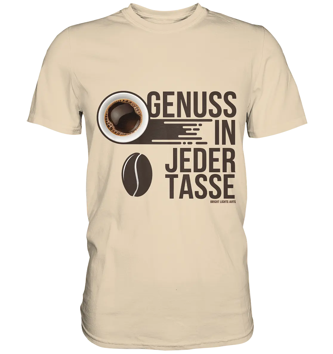 Genuss in jeder Tasse – Minimalistisches Kaffeeglück - Premium Shirt Bright Lights Arts