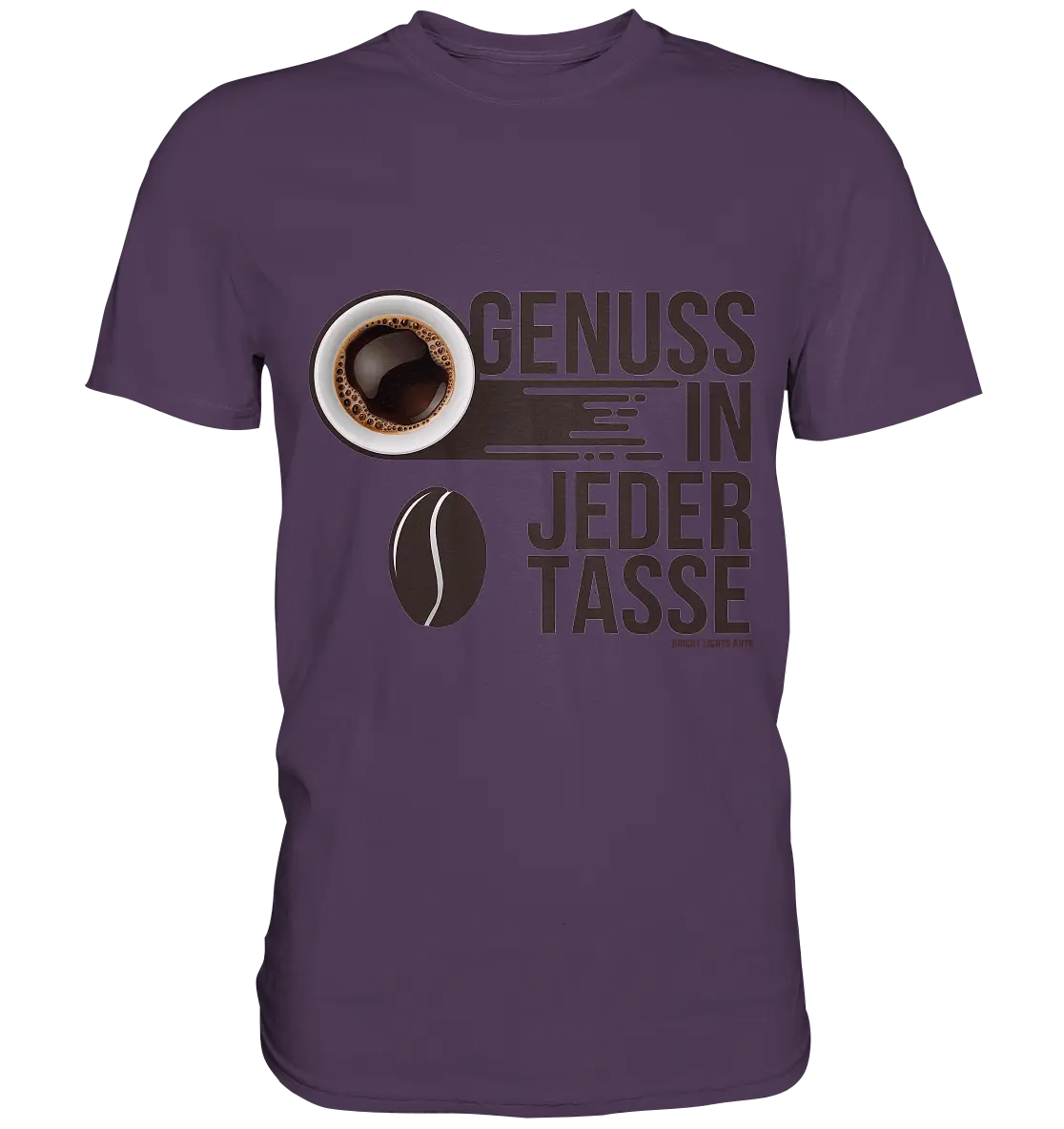 Genuss in jeder Tasse – Minimalistisches Kaffeeglück - Premium Shirt Bright Lights Arts