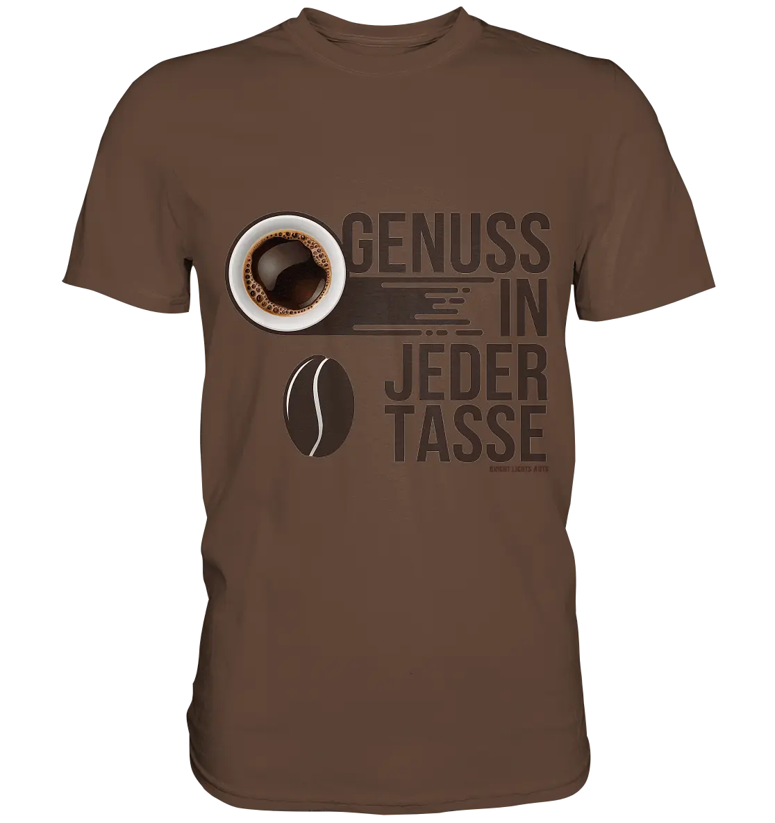 Genuss in jeder Tasse – Minimalistisches Kaffeeglück - Premium Shirt Bright Lights Arts