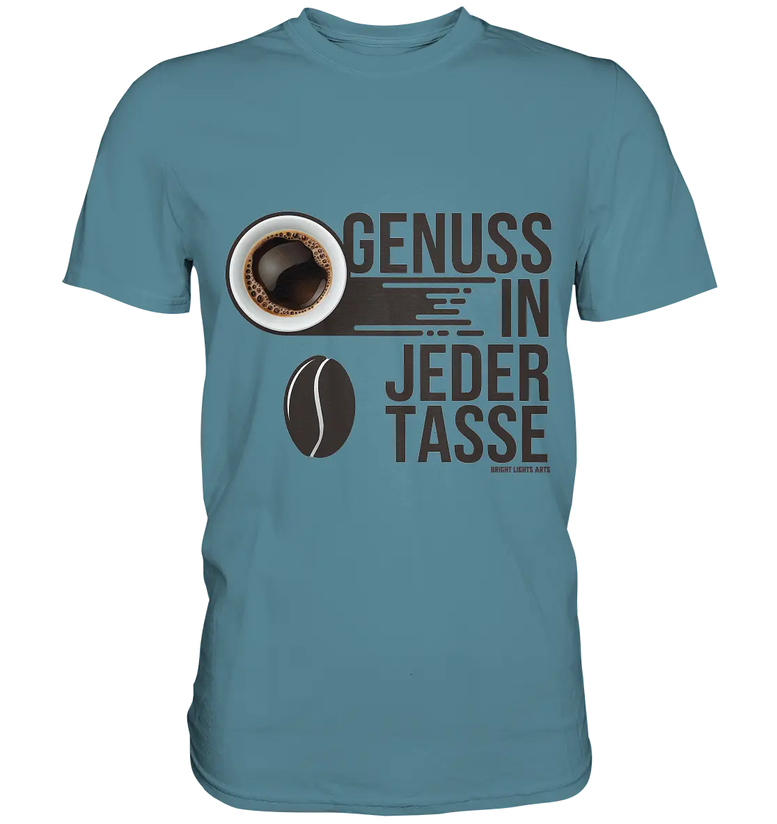 Genuss in jeder Tasse – Minimalistisches Kaffeeglück - Premium Shirt Bright Lights Arts