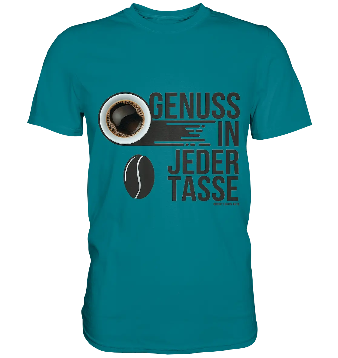 Genuss in jeder Tasse – Minimalistisches Kaffeeglück - Premium Shirt Bright Lights Arts
