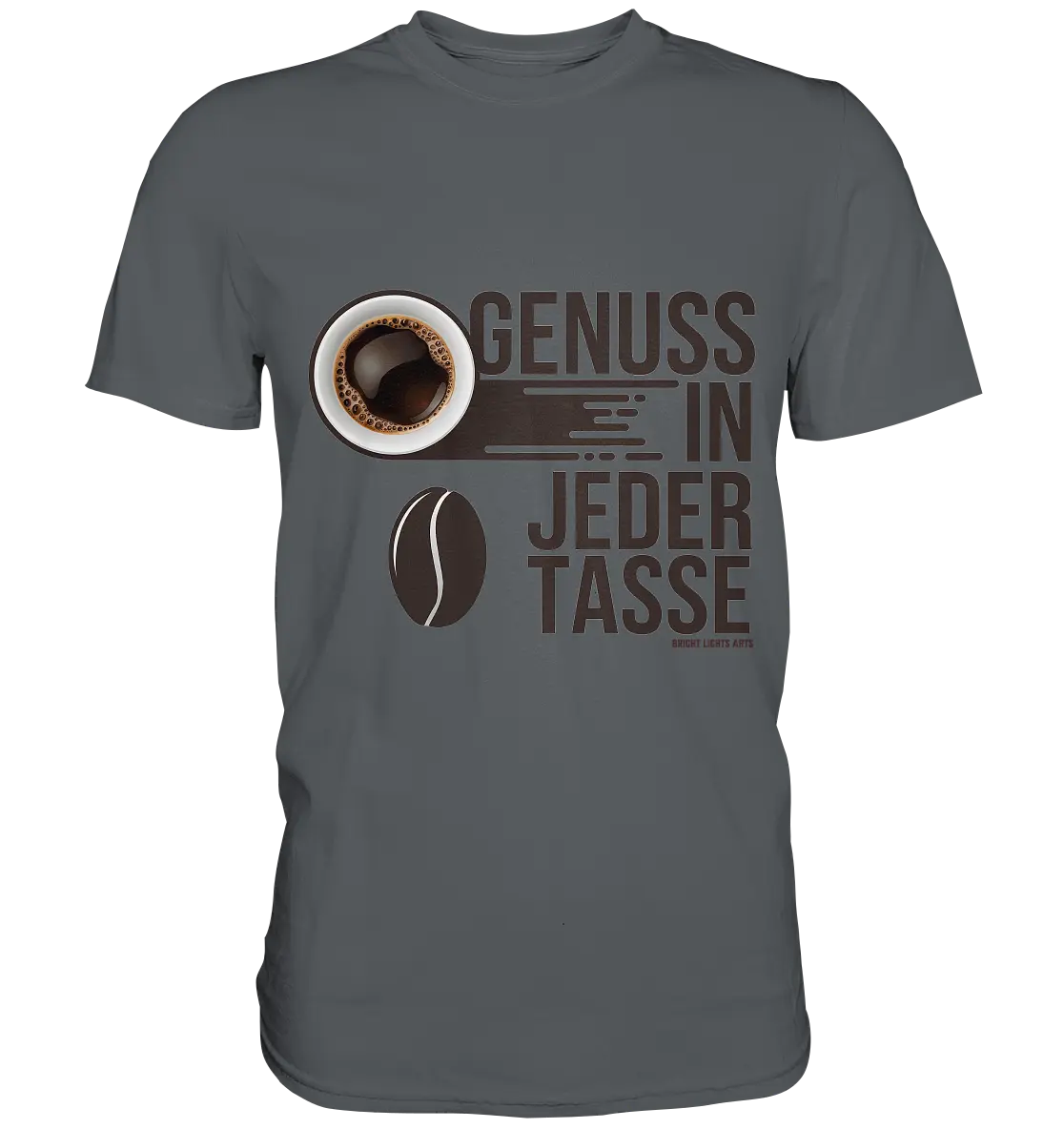 Genuss in jeder Tasse – Minimalistisches Kaffeeglück - Premium Shirt Bright Lights Arts