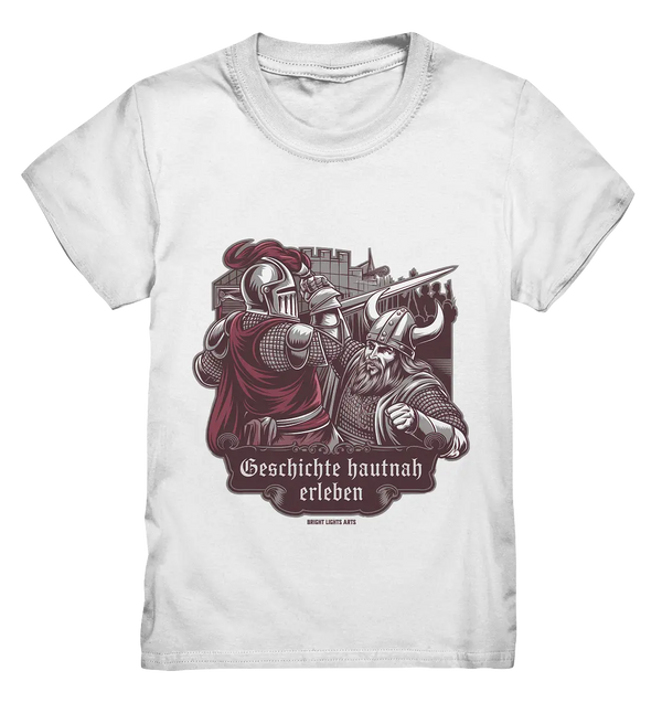 Geschichte hautnah erleben – Ritter gegen Wikinger - Kids Premium Shirt Bright Lights Arts