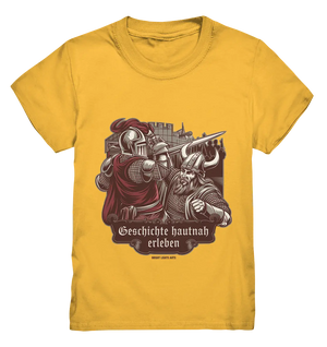Geschichte hautnah erleben – Ritter gegen Wikinger - Kids Premium Shirt Bright Lights Arts