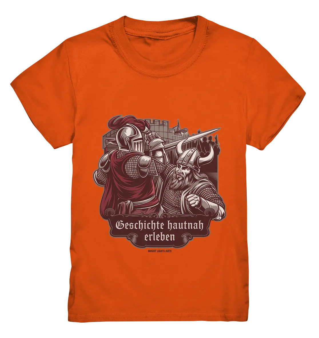 Geschichte hautnah erleben – Ritter gegen Wikinger - Kids Premium Shirt Bright Lights Arts