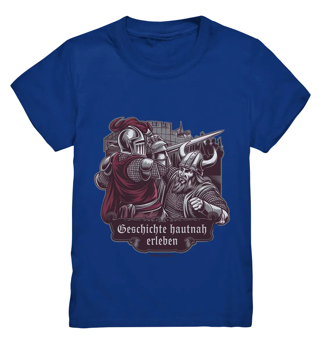 Geschichte hautnah erleben – Ritter gegen Wikinger - Kids Premium Shirt Bright Lights Arts