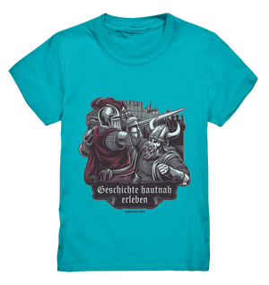Geschichte hautnah erleben – Ritter gegen Wikinger - Kids Premium Shirt Bright Lights Arts