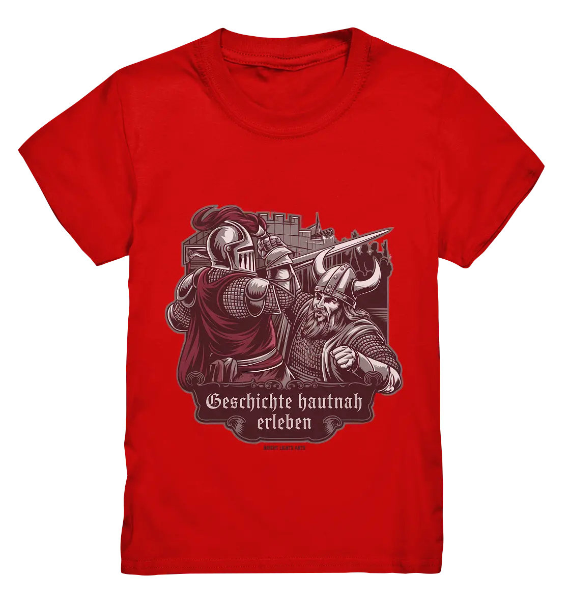 Geschichte hautnah erleben – Ritter gegen Wikinger - Kids Premium Shirt Bright Lights Arts