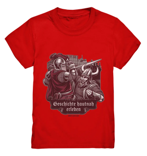 Geschichte hautnah erleben – Ritter gegen Wikinger - Kids Premium Shirt Bright Lights Arts