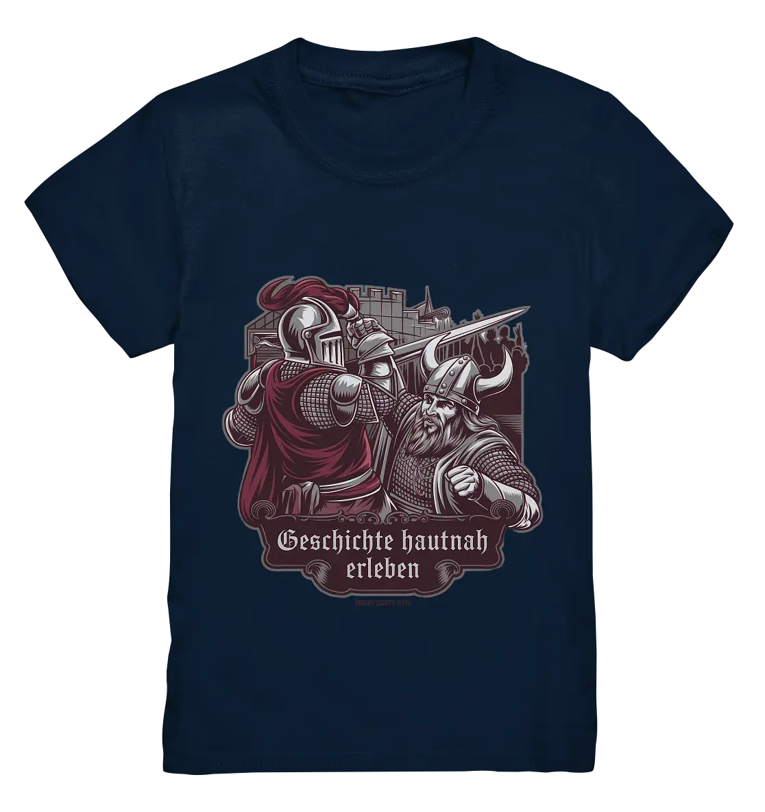Geschichte hautnah erleben – Ritter gegen Wikinger - Kids Premium Shirt Bright Lights Arts
