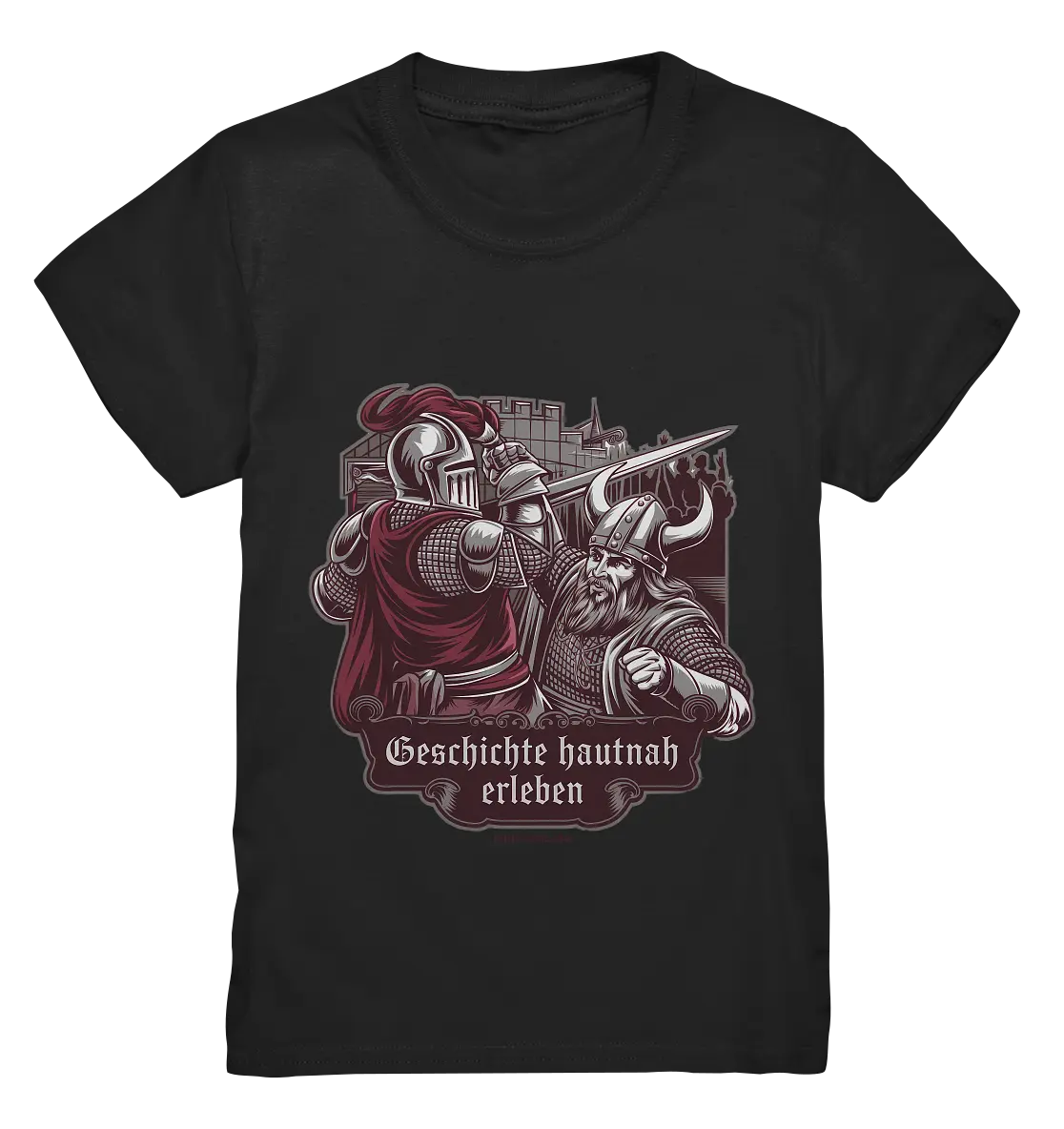 Geschichte hautnah erleben – Ritter gegen Wikinger - Kids Premium Shirt Bright Lights Arts