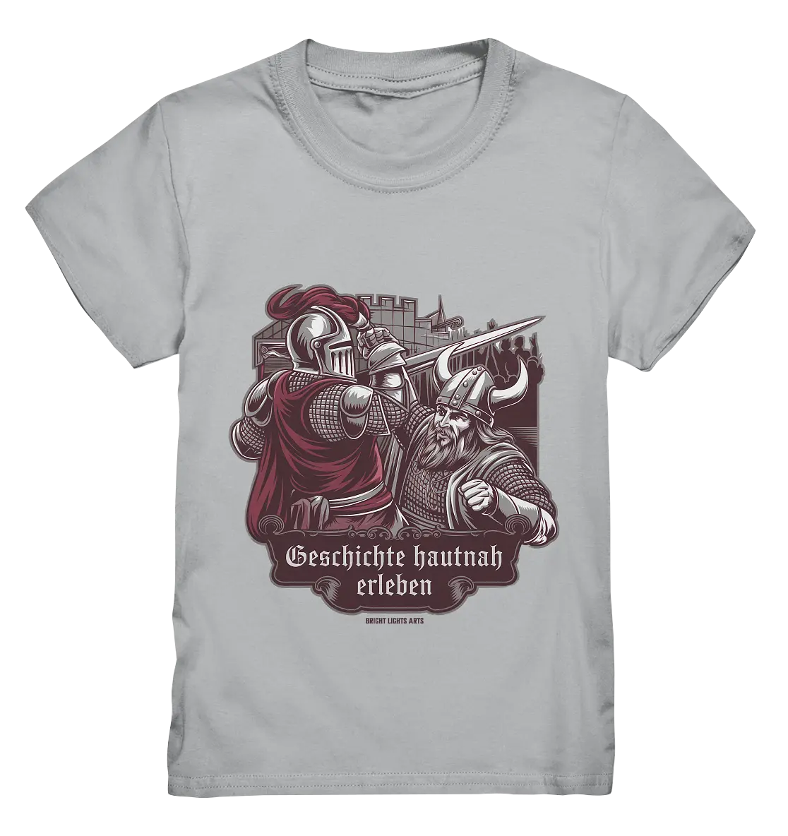 Geschichte hautnah erleben – Ritter gegen Wikinger - Kids Premium Shirt Bright Lights Arts