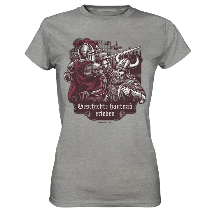 Geschichte hautnah erleben – Ritter gegen Wikinger - Ladies Premium Shirt Bright Lights Arts