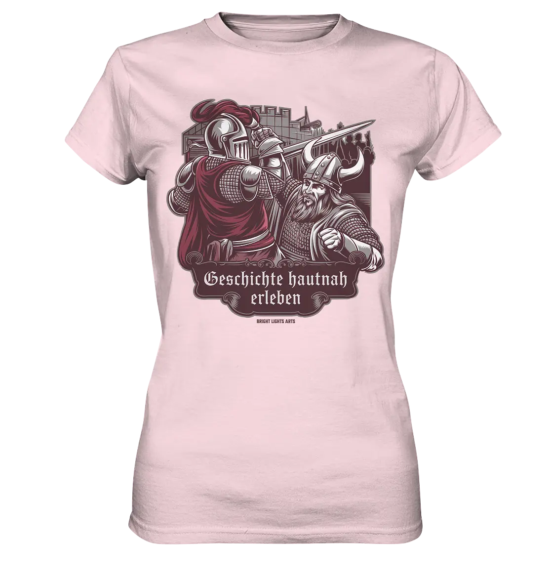 Geschichte hautnah erleben – Ritter gegen Wikinger - Ladies Premium Shirt Bright Lights Arts