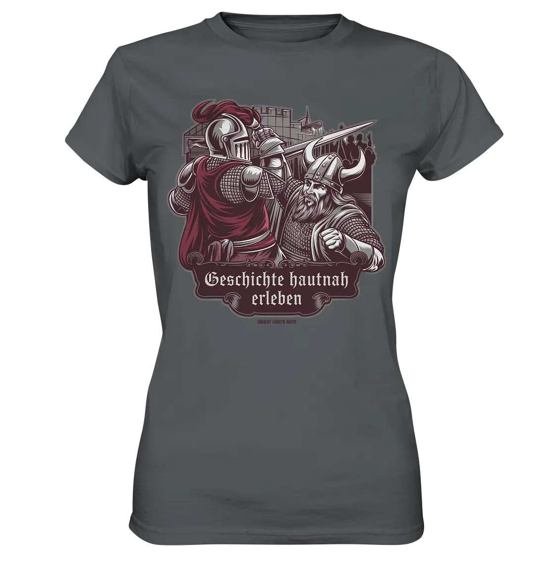 Geschichte hautnah erleben – Ritter gegen Wikinger - Ladies Premium Shirt Bright Lights Arts