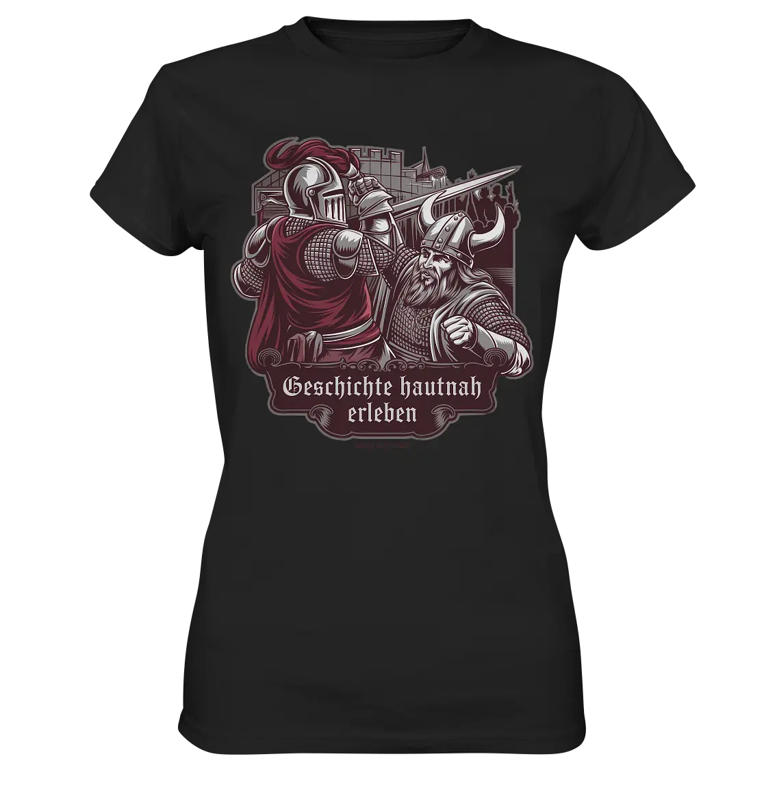 Geschichte hautnah erleben – Ritter gegen Wikinger - Ladies Premium Shirt Bright Lights Arts