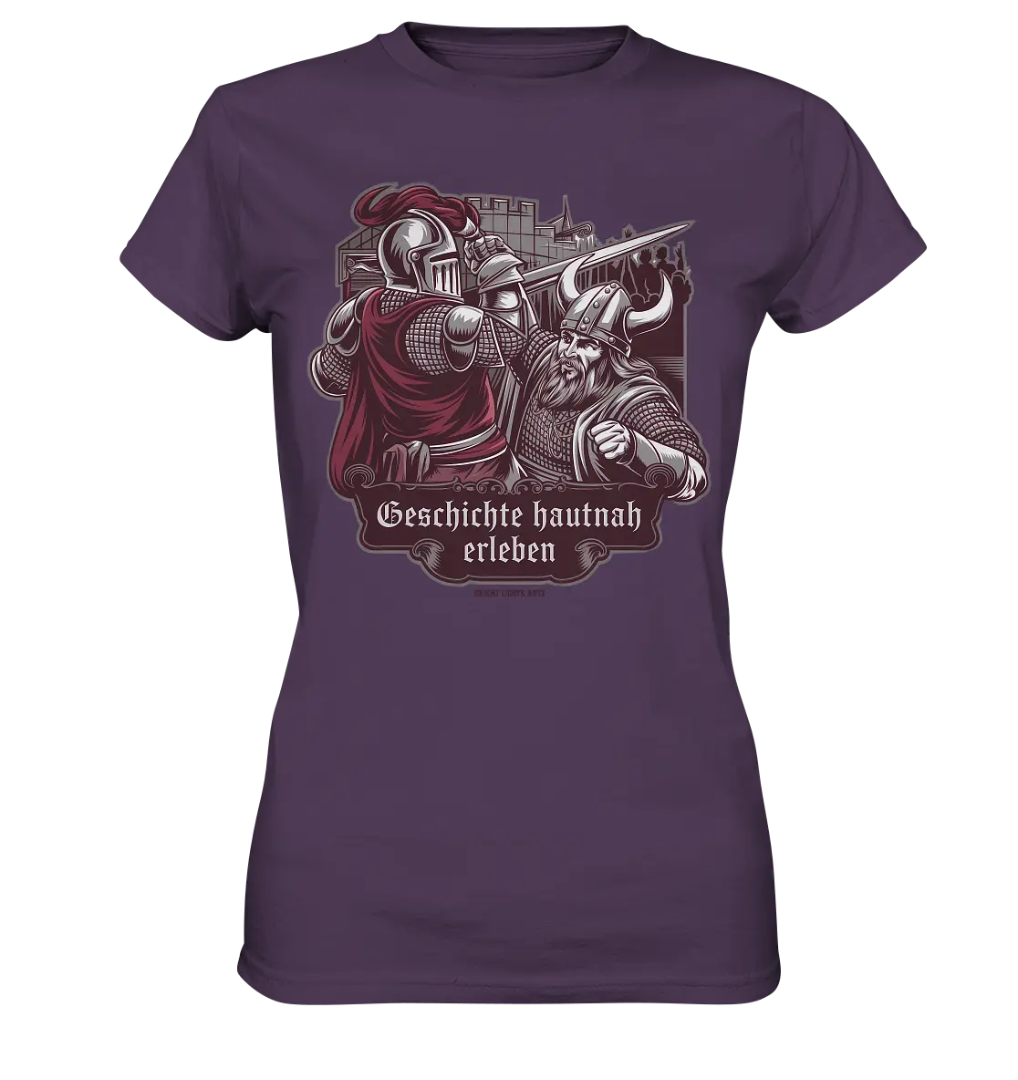 Geschichte hautnah erleben – Ritter gegen Wikinger - Ladies Premium Shirt Bright Lights Arts