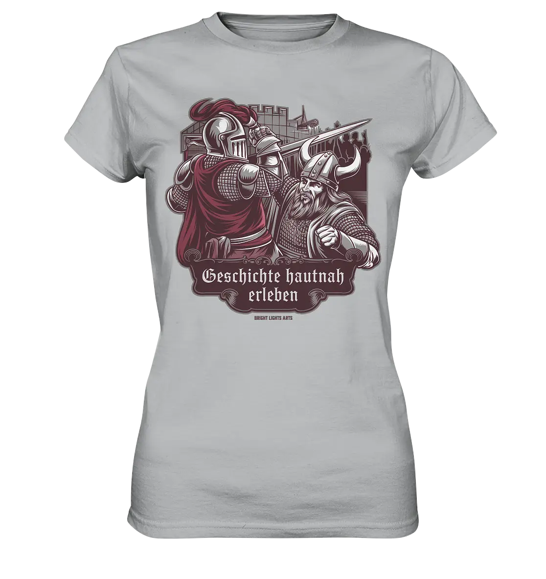 Geschichte hautnah erleben – Ritter gegen Wikinger - Ladies Premium Shirt Bright Lights Arts