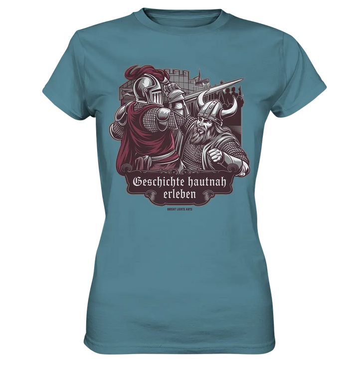 Geschichte hautnah erleben – Ritter gegen Wikinger - Ladies Premium Shirt Bright Lights Arts