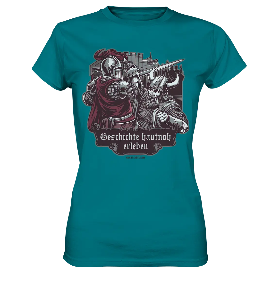 Geschichte hautnah erleben – Ritter gegen Wikinger - Ladies Premium Shirt Bright Lights Arts