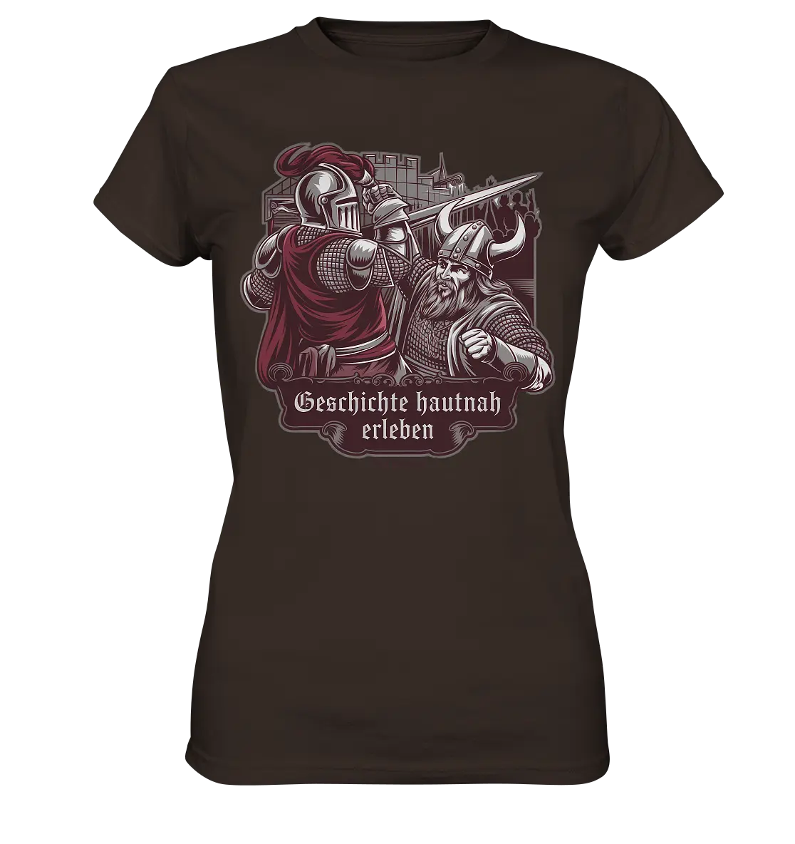 Geschichte hautnah erleben – Ritter gegen Wikinger - Ladies Premium Shirt Bright Lights Arts