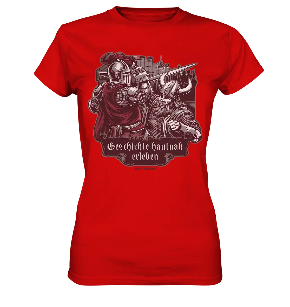 Geschichte hautnah erleben – Ritter gegen Wikinger - Ladies Premium Shirt Bright Lights Arts