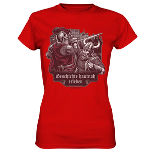 Geschichte hautnah erleben – Ritter gegen Wikinger - Ladies Premium Shirt Bright Lights Arts