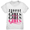 Girls - Silhouetten Design mit modernem Schriftzug - Kids Premium Shirt Bright Lights Arts