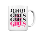 Girls - Silhouetten Design mit modernem Schriftzug - Tasse glossy Bright Lights Arts