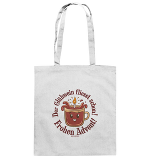 Glühwein & Advent – Ein humorvolles Festtags-Design - Baumwolltasche Bright Lights Arts