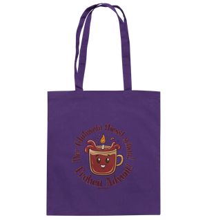 Glühwein & Advent – Ein humorvolles Festtags-Design - Baumwolltasche Bright Lights Arts