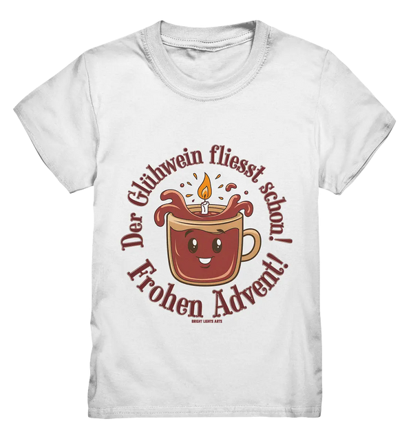Glühwein & Advent – Ein humorvolles Festtags-Design - Kids Premium Shirt Bright Lights Arts