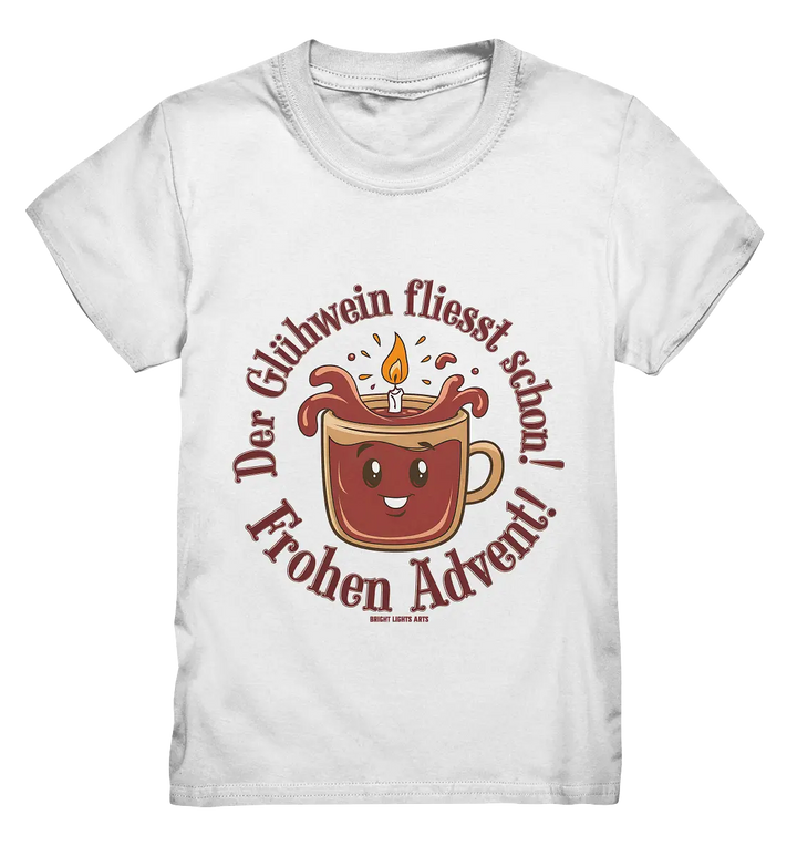 Glühwein & Advent – Ein humorvolles Festtags-Design - Kids Premium Shirt Bright Lights Arts