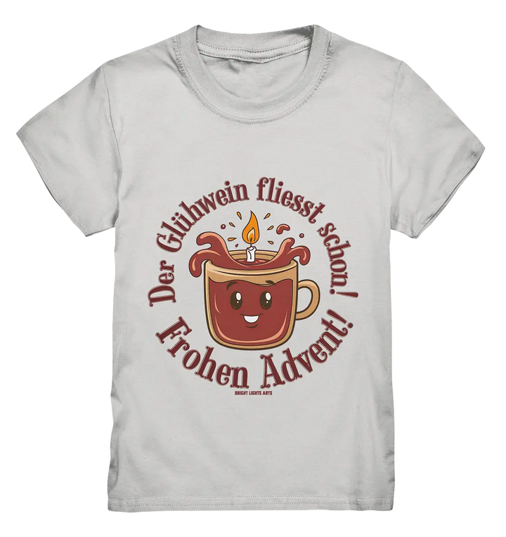 Glühwein & Advent – Ein humorvolles Festtags-Design - Kids Premium Shirt Bright Lights Arts