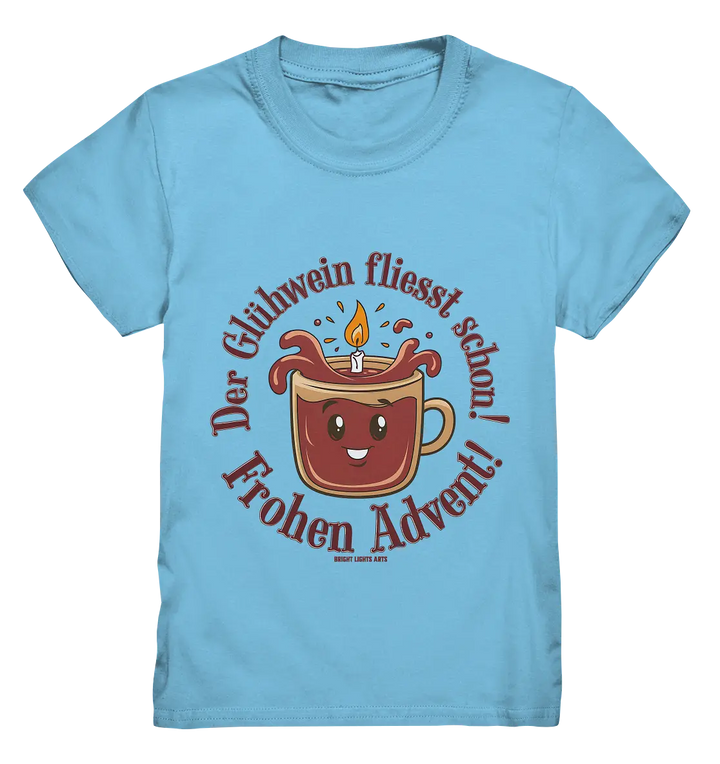 Glühwein & Advent – Ein humorvolles Festtags-Design - Kids Premium Shirt Bright Lights Arts