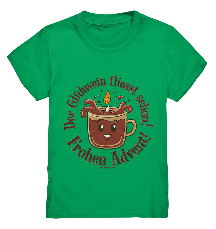 Glühwein & Advent – Ein humorvolles Festtags-Design - Kids Premium Shirt Bright Lights Arts