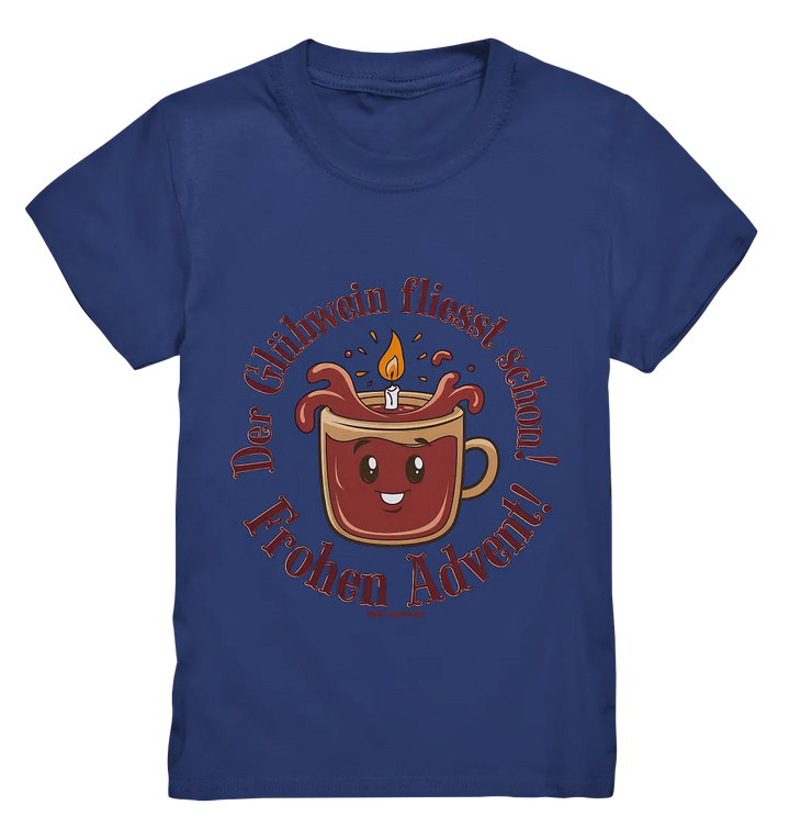 Glühwein & Advent – Ein humorvolles Festtags-Design - Kids Premium Shirt Bright Lights Arts