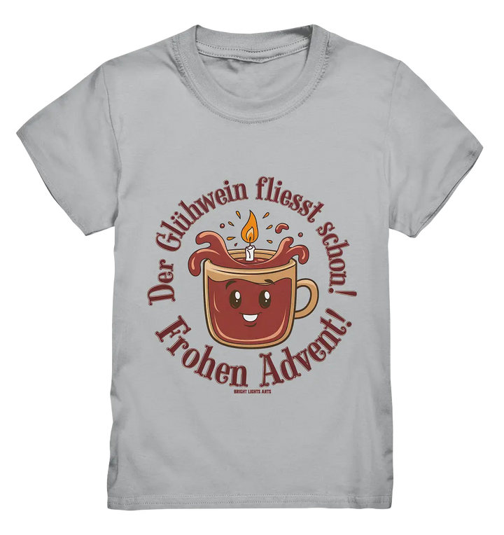 Glühwein & Advent – Ein humorvolles Festtags-Design - Kids Premium Shirt Bright Lights Arts
