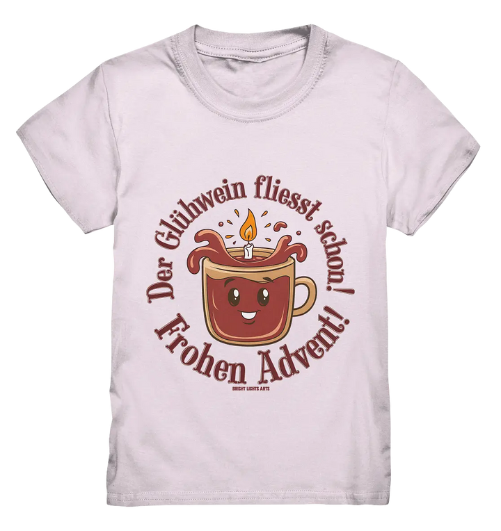 Glühwein & Advent – Ein humorvolles Festtags-Design - Kids Premium Shirt Bright Lights Arts