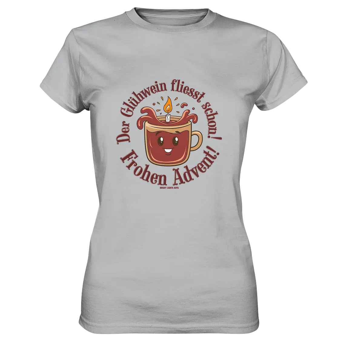 Glühwein & Advent – Ein humorvolles Festtags-Design - Ladies Premium Shirt Bright Lights Arts
