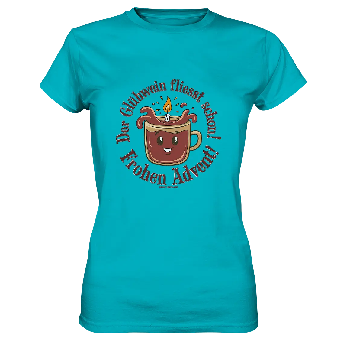 Glühwein & Advent – Ein humorvolles Festtags-Design - Ladies Premium Shirt Bright Lights Arts