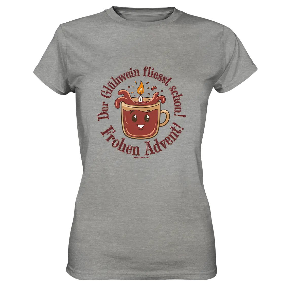 Glühwein & Advent – Ein humorvolles Festtags-Design - Ladies Premium Shirt Bright Lights Arts